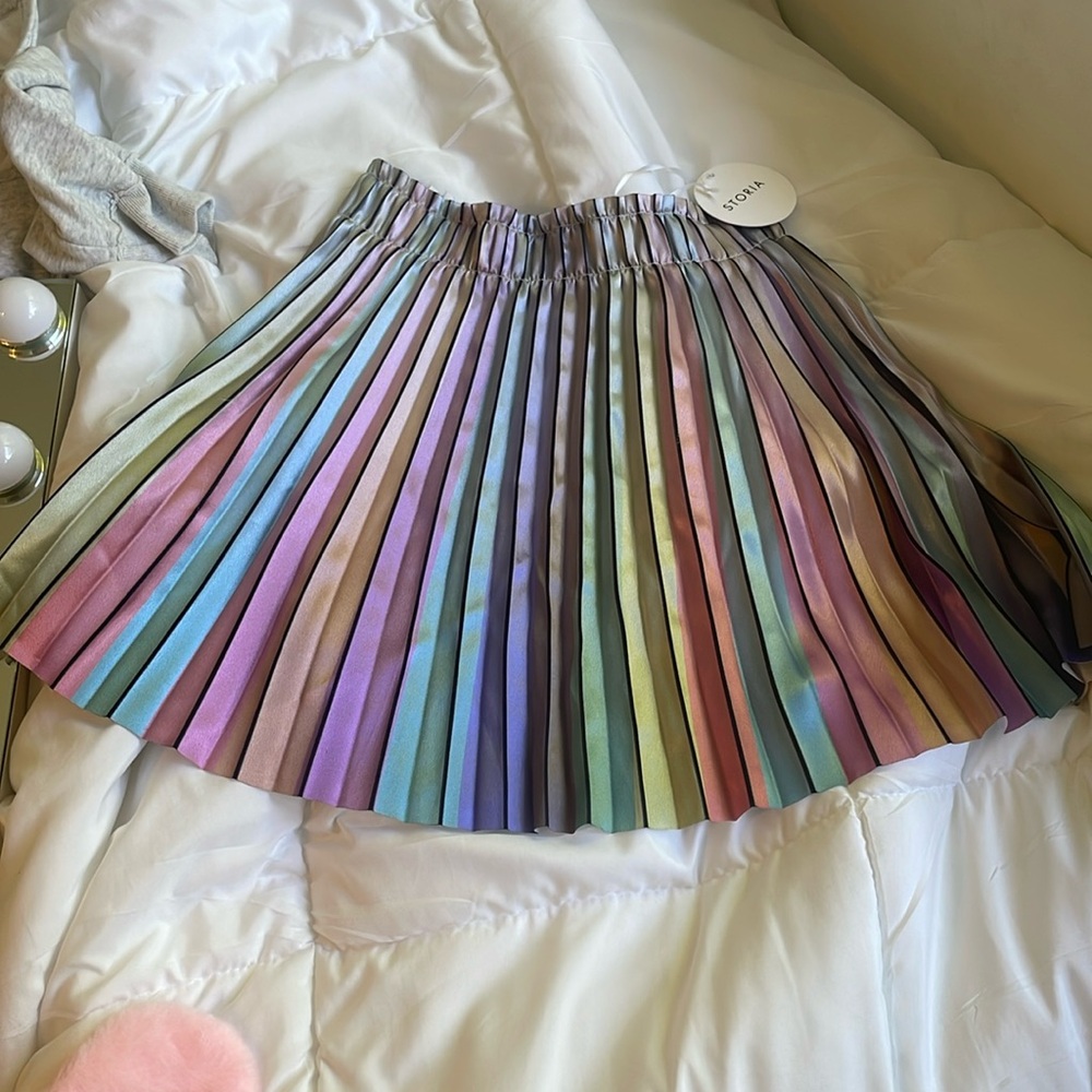 storia pastel rainbow skirt